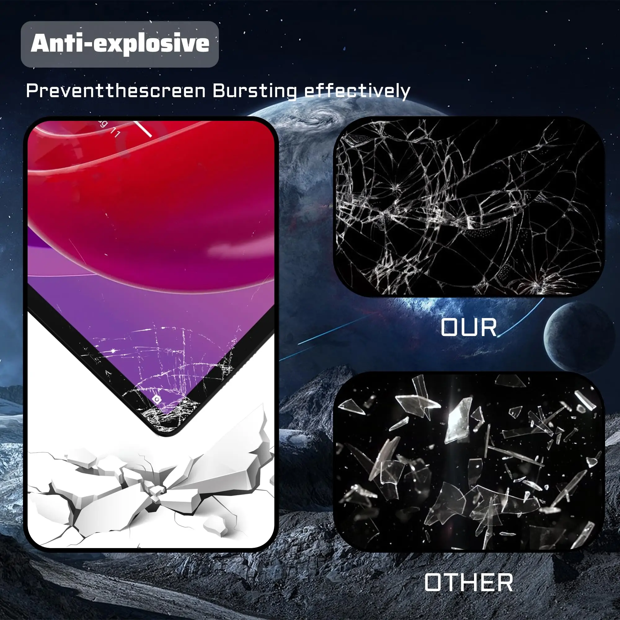 2x Pellicola Per Lenovo K5 Play Protettiva Protezione Vetro Flessibile 9H Dipos - Foto 3