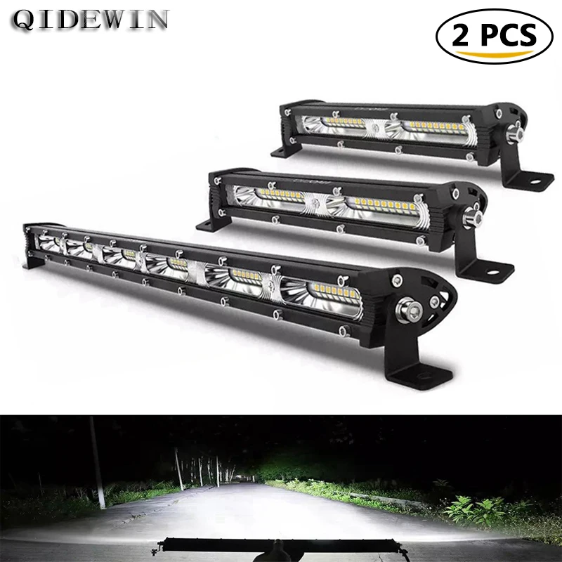 7 "13" 20 "Led Work Light 12V Flood Led Light Bar Per Camion Trailer Lights Bar Per Accessori Fuoristrada 4X4 Jeep Working Traktor