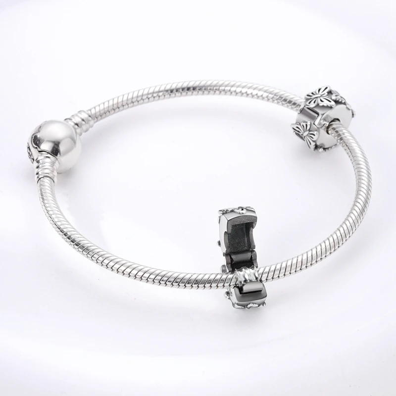 Charm Jewelry Sterling Silver Jewelry Beads Charms Sterling Silver Beads Silver Charm Bead Charm Bead Sterling Silver Beads Charm Beads Jewelry Silver Bead Bracelet Silver Charm Bracelet Loose Beads Bead Jewelry Making 925 Silver Clasp Clip Spacer Stopper Beads Charms & Safety Chain Clasp Charm Bead Fit Original Bracelet DIY Jewelry