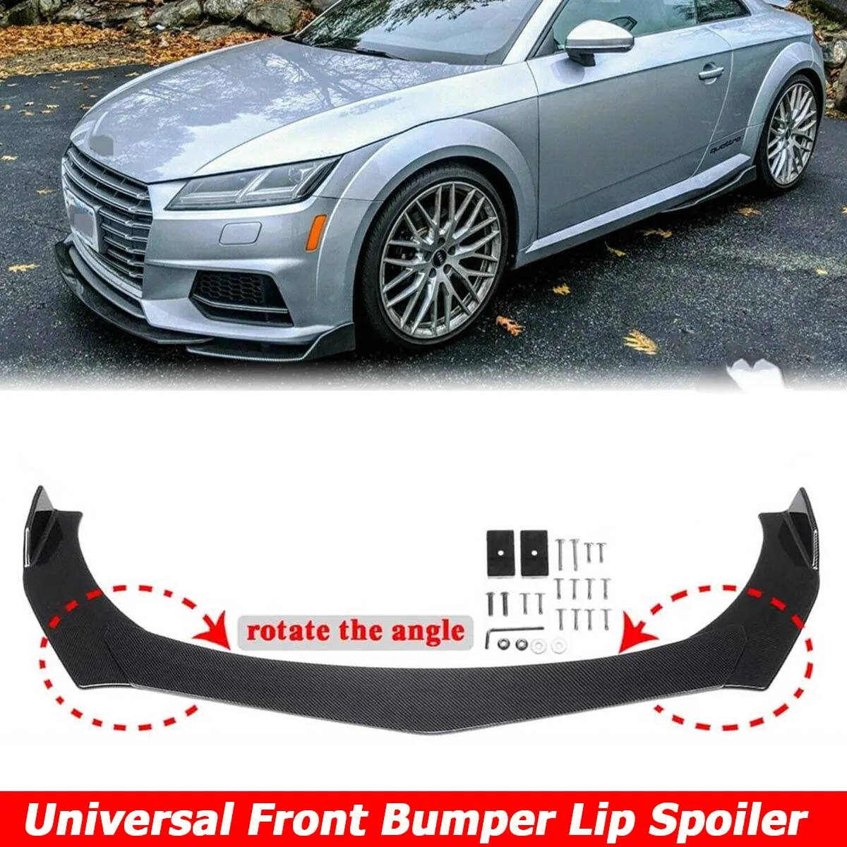 A3 A4 Paraurti Anteriore Spoiler Laterale Splitter Copertura Trim Body Kit Per Audi A5 A6 A7 A7 A8 Q3 Q5 Q7 Rs5 Rs6 Rs7 Accessori Auto