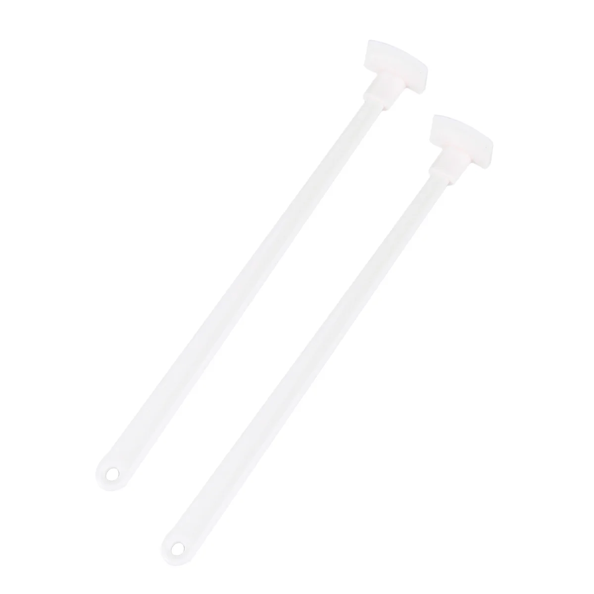 2pcs Pastry Long Bottle Scraper for Jam Sauce Ketchup Spatula Cake Long Handle Model Baking Scraper Tool (White)