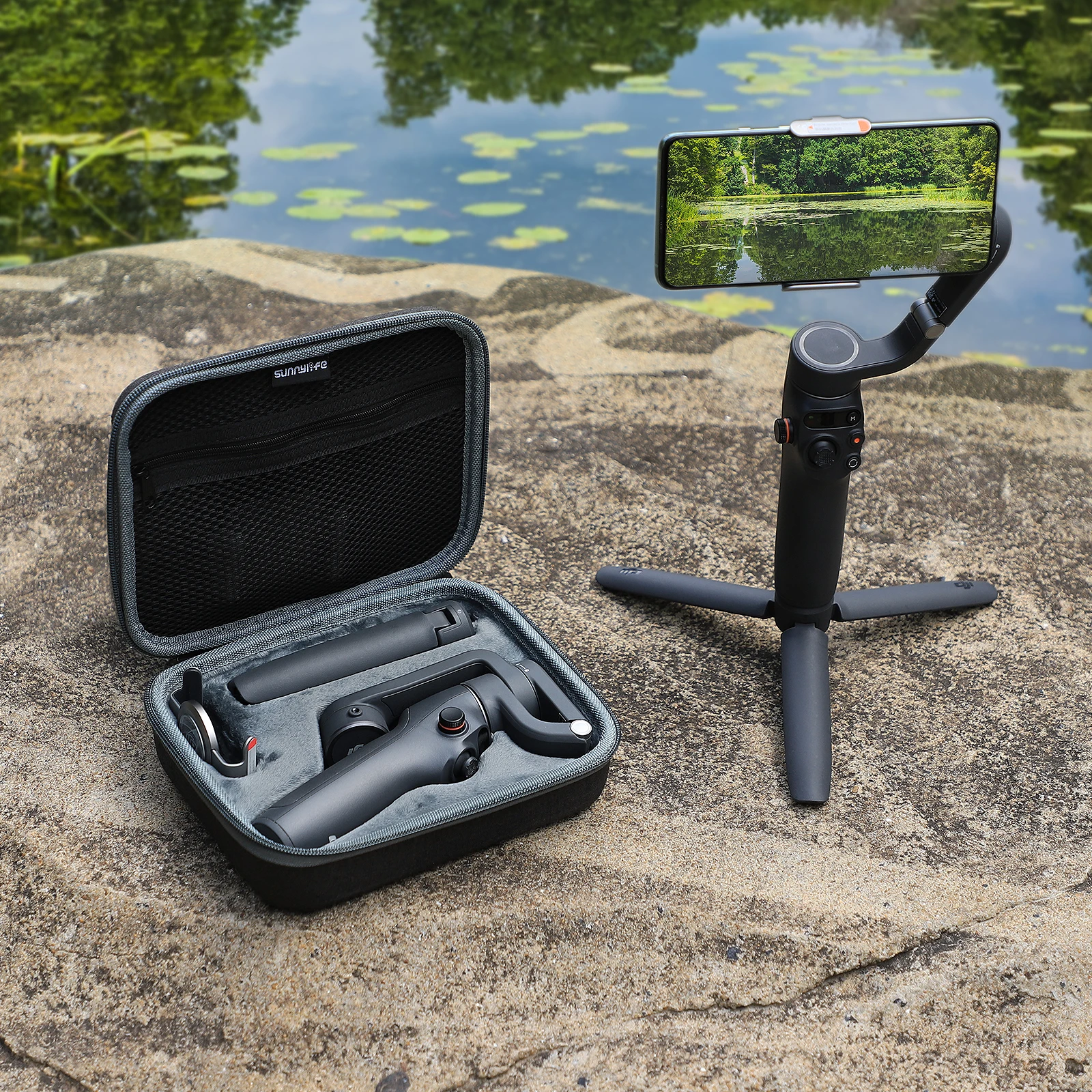 Bolsa de Armazenamento para Dji om Alça de Ombro Durável Estojo de Transporte Osmo Móvel Handheld Cardan Acessórios Simples Portátil