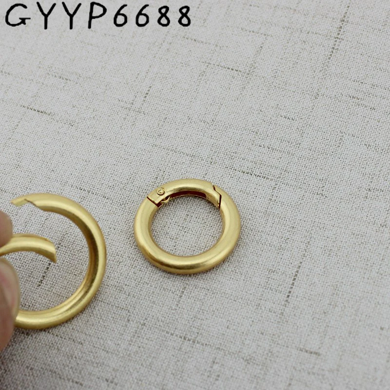 10-50pcs 18mm 25mm Special gold  Snap Clip Trigger Spring Ring for Making Purse Bag Handbag Handle Connector