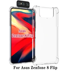 Shockproof Silicone Bumper Clear Phone Case for Asus Zenfone 7 Pro (Clear)