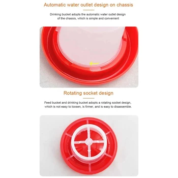 Chick Feeder Water Container Small Jar Dispenser for Birds Poultry