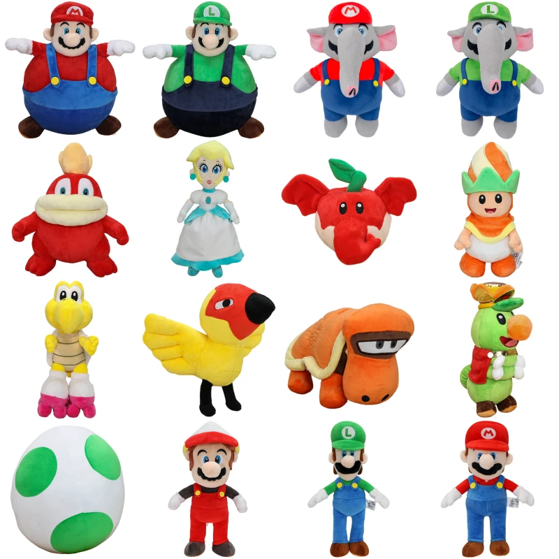 Kawaii Mario Bros Wonder Balloon Mario Luigi Princess Peach Prince Florian Plush Toys Cute Armad Fire Spike Poplin Peluche Dolls case for kindle fire hd10 2021 hd10 plus 2021 hd8 2020 2022 2018 2017 2016 cute flower cat stand smart tablet folio cover shell