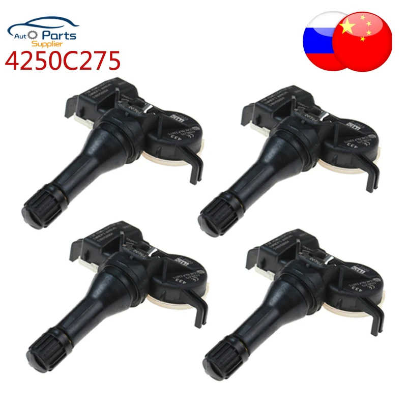 

4pcs 4250C275 4250F187 S180150004 433MHZ TPMS Tire Pressure Monitor Sensor for Mitsubishi Pajero Pajero Sport III 2014 - 2025