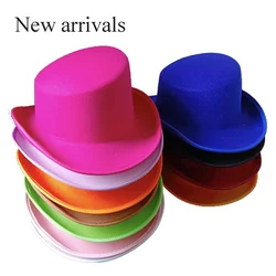 European Featured High Top Fedoras hat 9 Colors Equestrian Hat Magic Hat Men's Top Hat Women's Low Price Wholesale