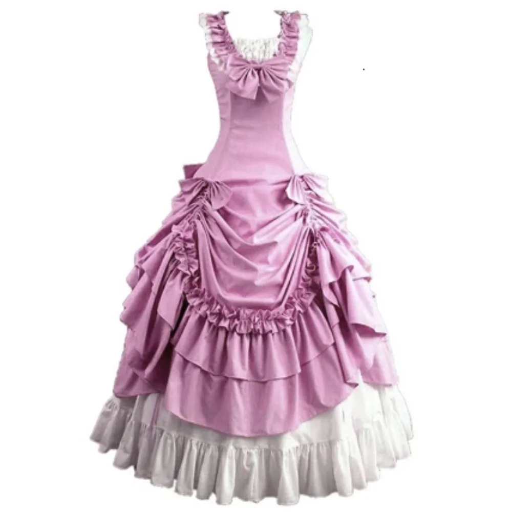 

Victorian Dress Halloween Southern Adult Women's Beautiful Rococo Red Suit Gottlorita's Big Personalized Ball Gown