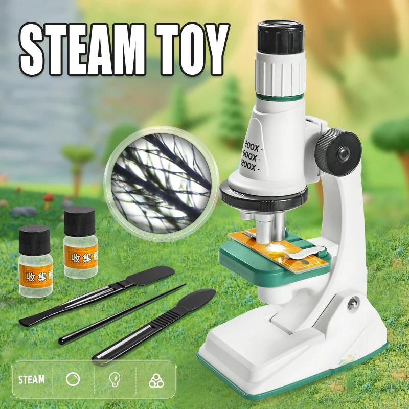 Children Science Biological Microscope Set Lab 2