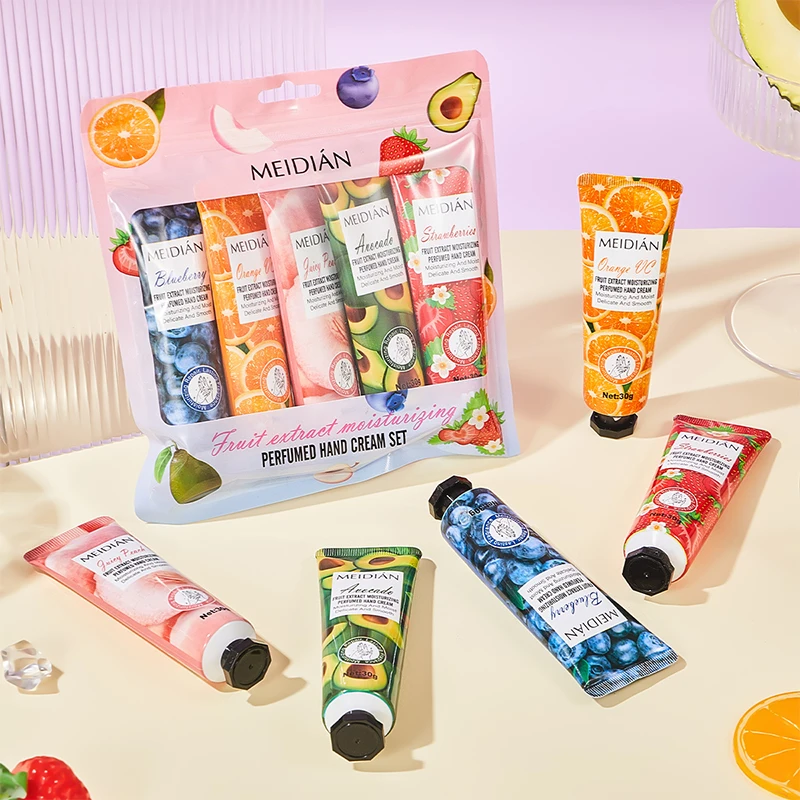 Luxurious Fruit-Scented Hand Cream Set for Deep Moisturization and Lasting Fragrance