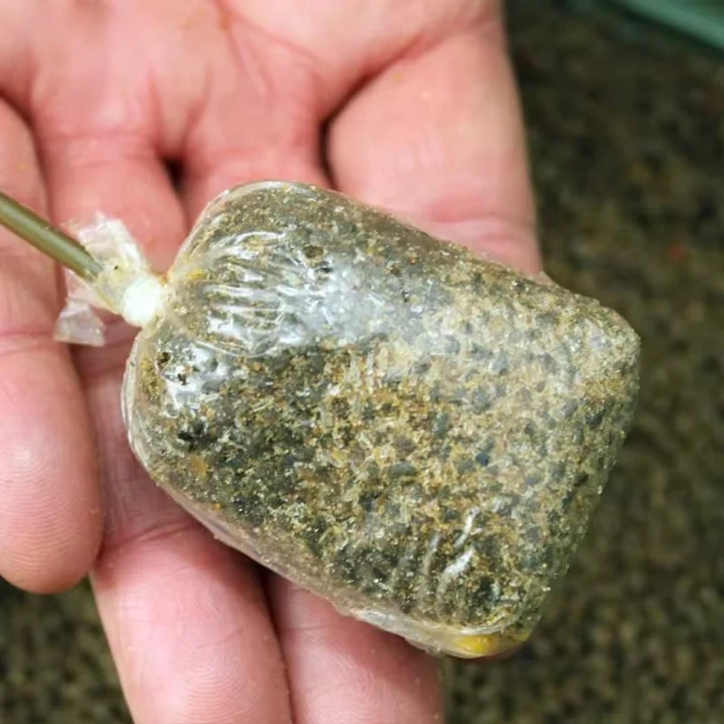 PVA Bags Carp Fishing Tackle Mesh For Carp Coarse Boilie Pellet Bait 7*15cm Bait Throwing 50Pcs