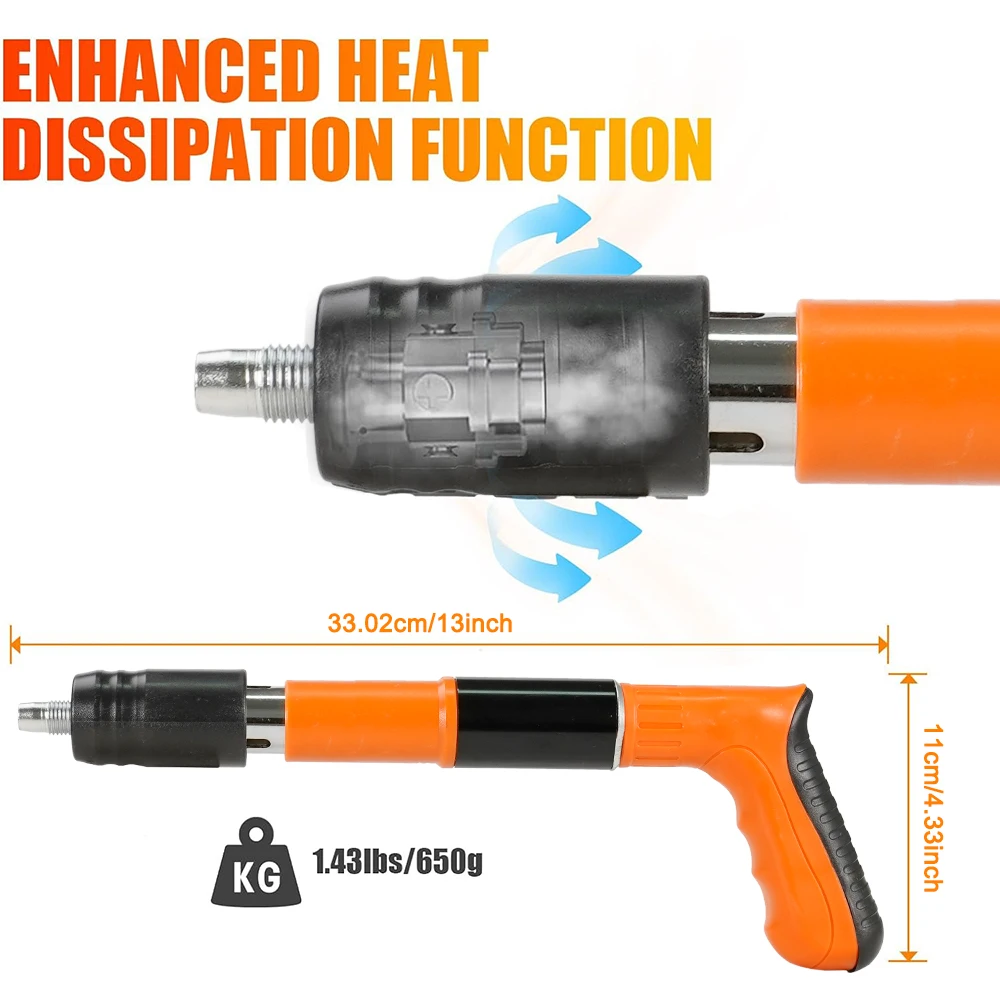 Handheld Nail Gun Powerful Concrete Manual Rivet Silence Gun Ceiling Wall Anchor Wire Slotting Device Roofing Framing Palm Gun 6