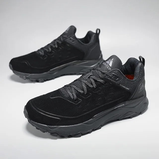 HIKEUP Men’s Suede Hiking Shoes 5