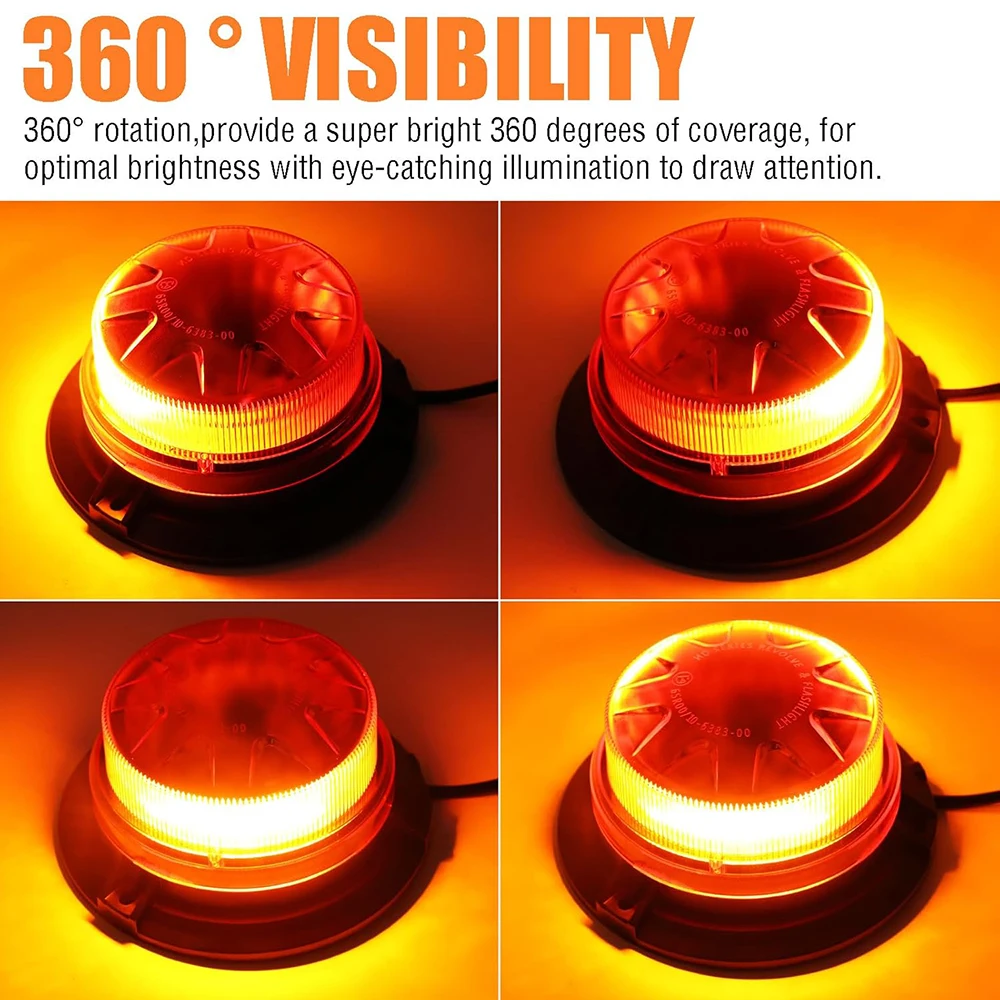 アンバーブルーレッド 24 LED 車緊急ストロボライト車両屋根点滅警告ビーコンライトミニ安全信号ランプ 12 V/24 V - AliExpress レッド ブルー LED ルーフトップ ストロボ ビーコン ライト 16 インチ、高輝度 56 LED 緊急警告 26 点滅モード ラ