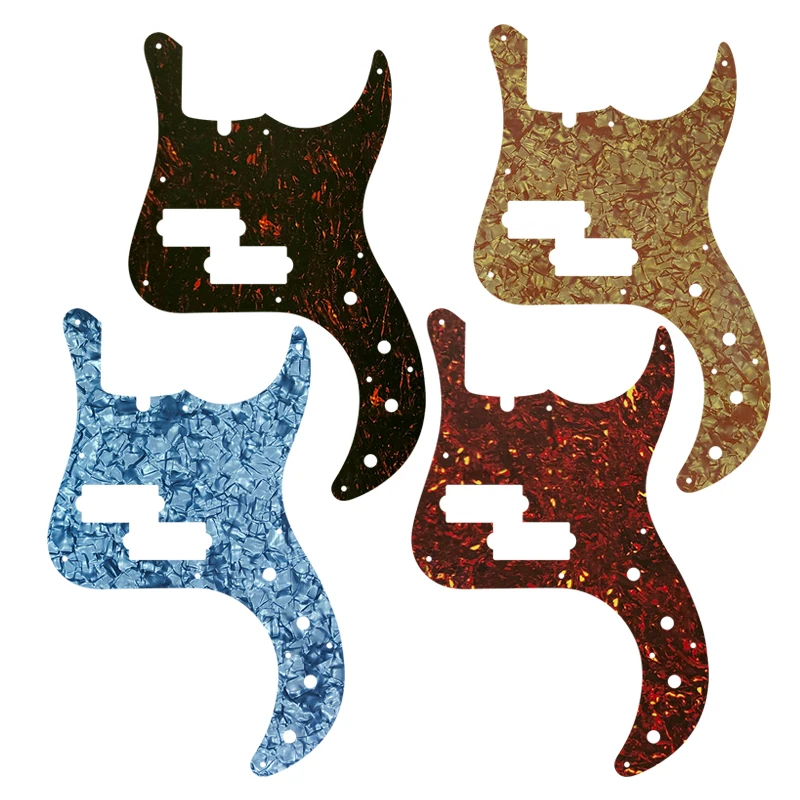 Fei Man Custom Guitar Parts - For Us Fender Precision Deluxe Bass Guitar Pickguard Selezione Multicolore