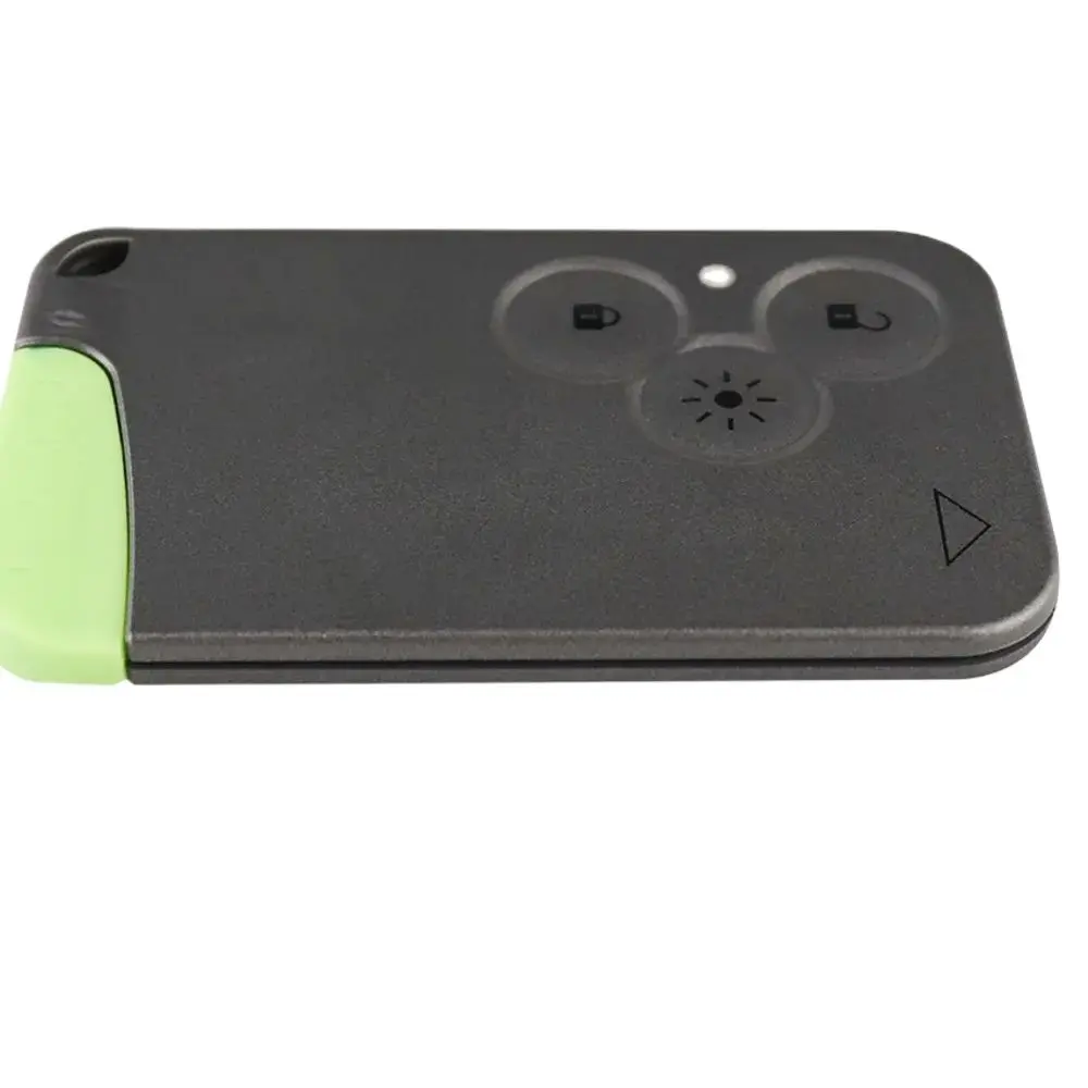 3-button Remote Control Key Card Case Fob Cover Inserted Into Small Key Blade Smart Card For Renolaguna Espace key case