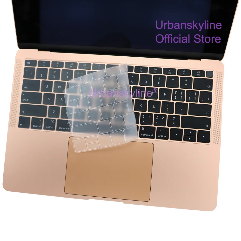 Macbook Air 용 키보드 커버 13 M1 11 Pro 13 14 최대 16 터치 바 ID 15 17 12 망막 실리콘 보호기 스킨 케이스 A2337 A2442
