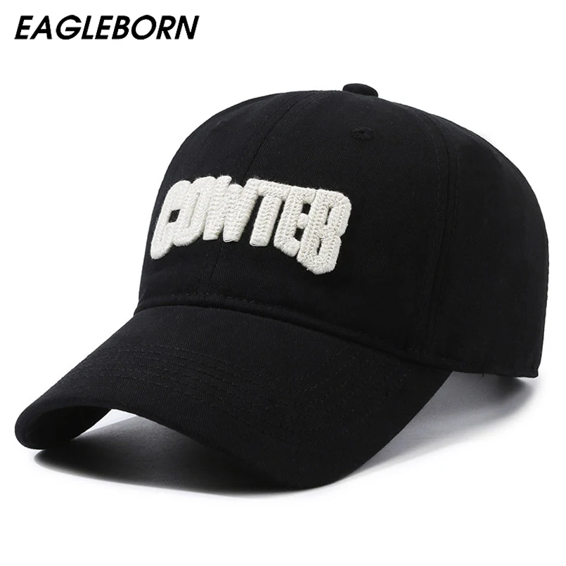 

EAGLEBORN New Fashion Ins Letter Embroidered Baseball Caps Men Women High Quality Visor Hats for Women South Korean Star
