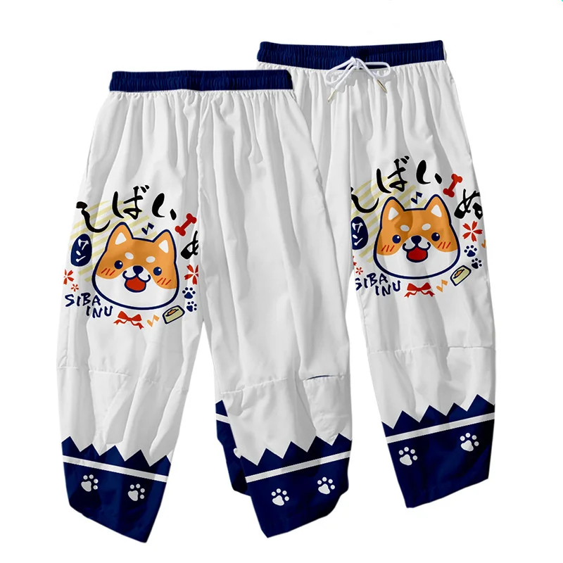 

Harajuku Shiba Inu 3D Digital Printing Kawaii Jogger Pants Men Women Elastic Waist Sweatpants Akita Dog Streetwear Trousers