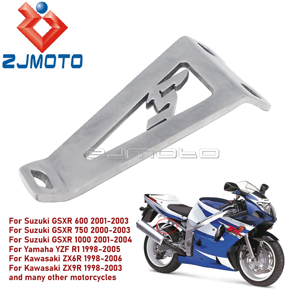 

Алюминиевый кронштейн для выхлопных газов мотоцикла для Yamaha YZF R1 1998-05 Suzuki GSXR 600 750 1000 2000-04 Kawasaki ZX6R ZX9R 1998-06
