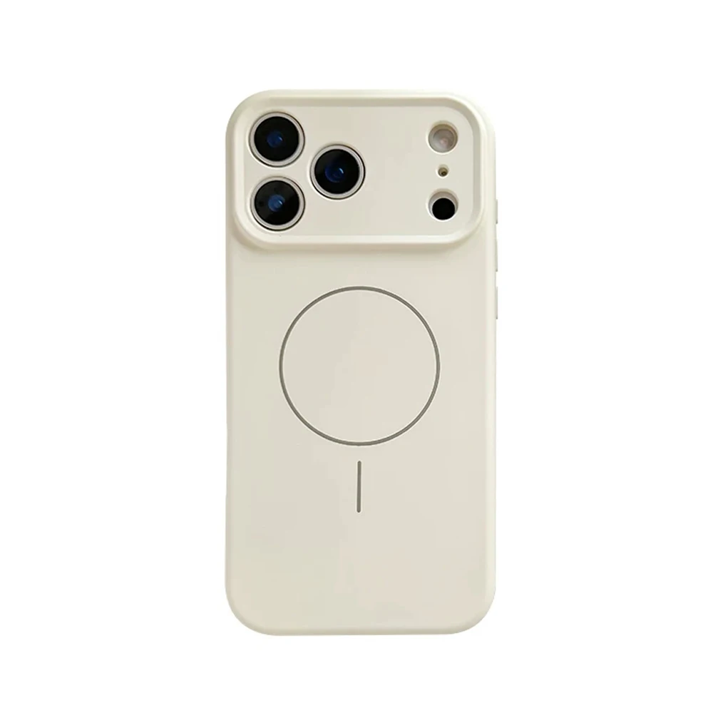 Luxury MagSafe Wireless Charging Liquid Silicone Phone Case with Magnetic Bumper Cover