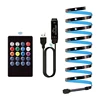 NOWYEY LED Strip 5V 5050 RGB USB Flexible Ribbon With Sound Sensor With 24 Keys Remote Control For TV Background Lighting 5