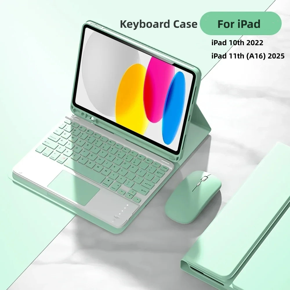 Ultimate Wireless Bluetooth Keyboard Case with Magnetic Leather Cover