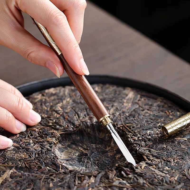 Tea knife Needle Puer Cutters Cone Chinese Kung Fu Tea Ceremony Teasets Brick Tool Accessories Wukong JinGu Bang