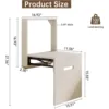 Folding Shower Bench Entryway Stool Wall Mounted Folable Shoe Changing Stool for Bathroom Living Space Saving Extenable Bench ﻿ 2
