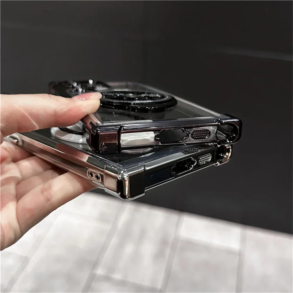 Shockproof Airbags Armor Magnetic Transparent Phone Case