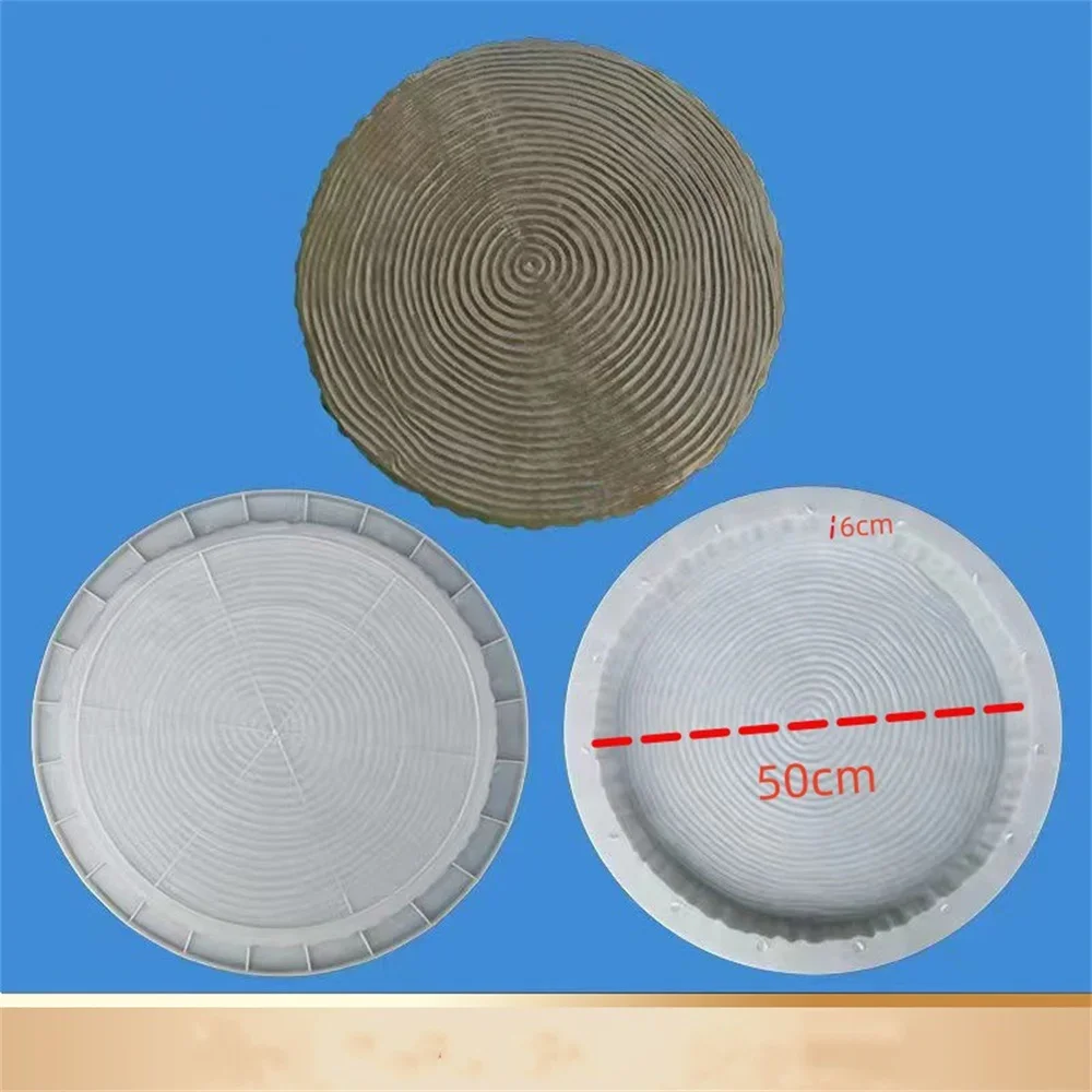 Wooden Pile Cement Stepping Stone Grinding Garden Anti-Slip Mold Outdoor Park Paving Imitation Brick Stone Concrete