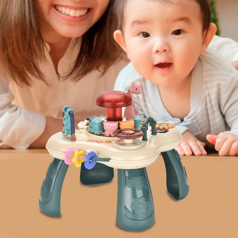 Baby Activity Toy  Trendy Electric Drive ABS  Playing Fields Elements Table Toddler Toy