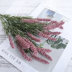 Elegant Artificial Lavender and White Floral Bouquet for Home and Event Décor (Deep Pink)