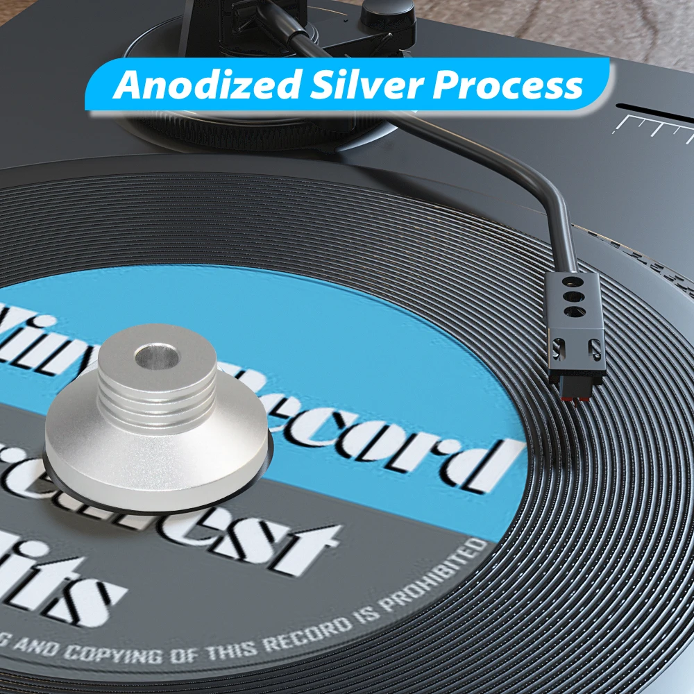 45 RPM Turntable Adapter Aluminum 7 inch EP Record Turntable Phonograph Vinyl Record Center Adapter, turntable adapter,audio adapter