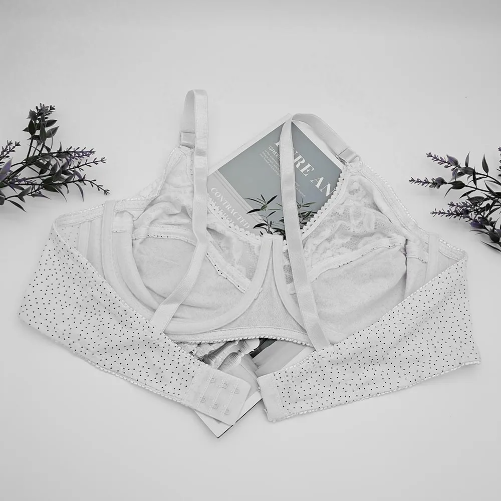 Lingeries sexy hot Women's Lace Bra Minimizer Bras For Women thin Cup Non Lined underwire Floral Embroidery for Female C22