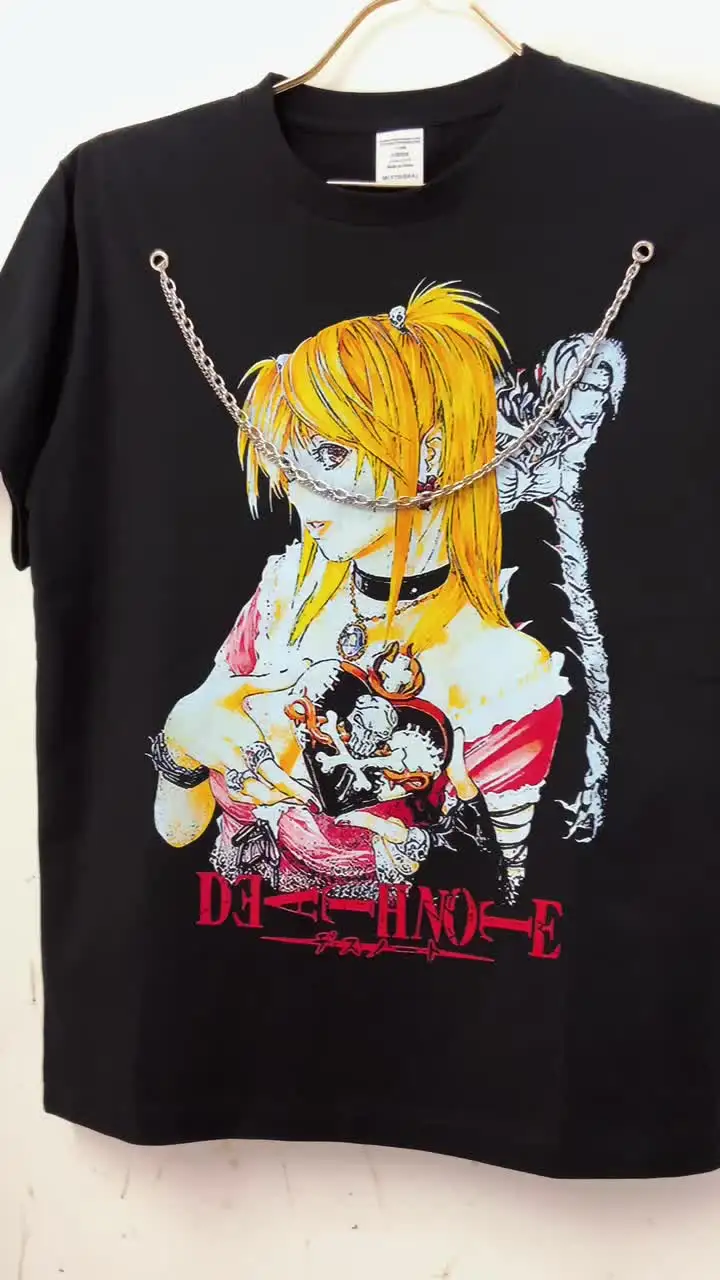 Vamtac Vintage Graphic T-Shirt - Harajuku Oversized Streetwear Tee, 100% Cotton, Medium Black