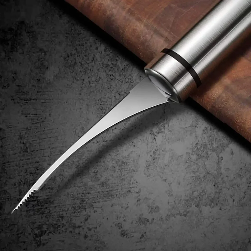 Pelagamberi In Acciaio Inox - Attrezzo Multifunzione Per Pulire Gamberi E Pesce - Foto 10