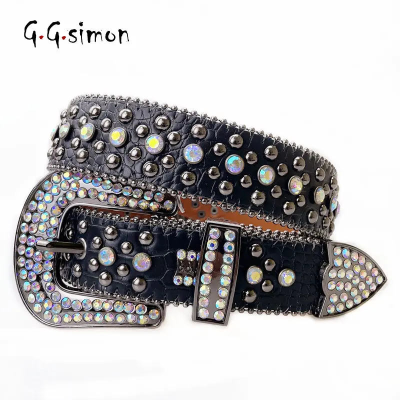 Cintura Glamour Stile Cowgirl Western Con Cristalli E Strass - Foto 7