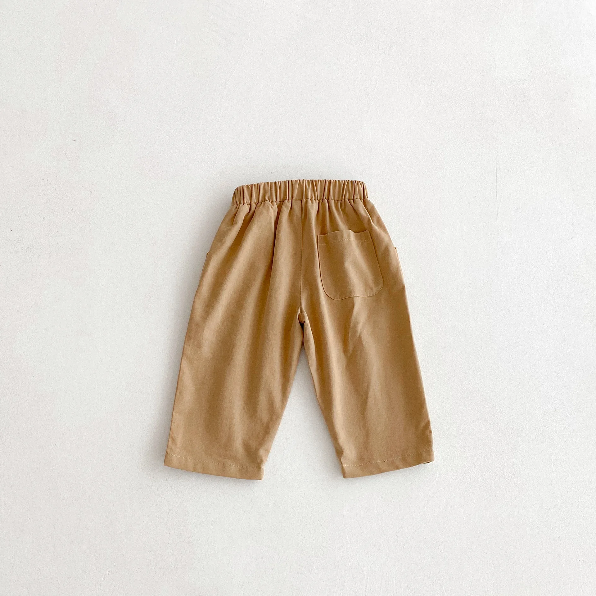 سراويل هاريم مطوية للأطفال لفصلي الربيع والخريف، للأولاد والبنات من عمر 1-6 سنوات، بنطلون كاجوال بلون سادة قابل للطي، ملابس أطفال كورية 2026