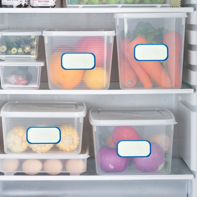 Dissolvable Food Labels Blank Food Stickers Tags 300pcs 1''x2'' Safety Storage Glass Metal Plastic Containers