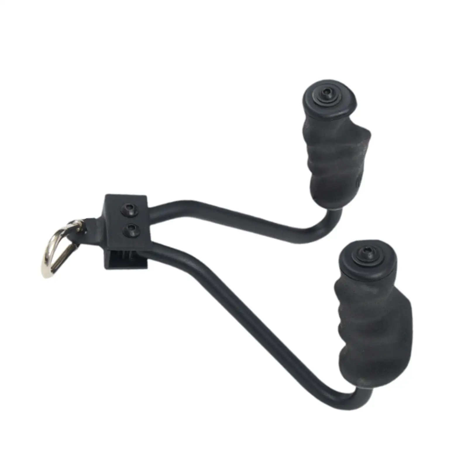 Double Row Handle Cable Attachment Fitness Equipment V Bar Grip for Women Men Home Gym Tricep Muscle Building Bicep Curl