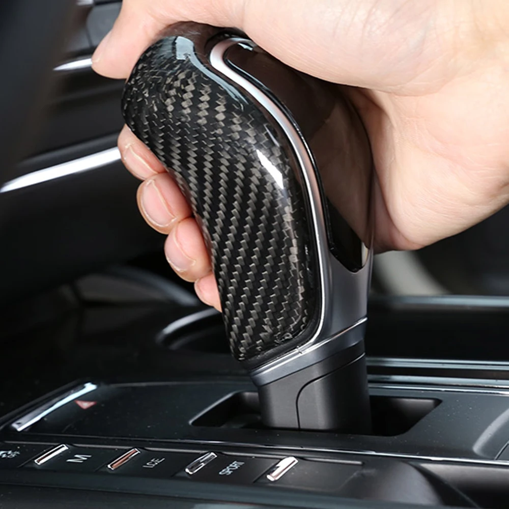 For Maserati Ghibli/Quattroporte/Levante 2013-2018 Gearhead Knob Housing Real Carbon Fiber Interior Protection Accessories
