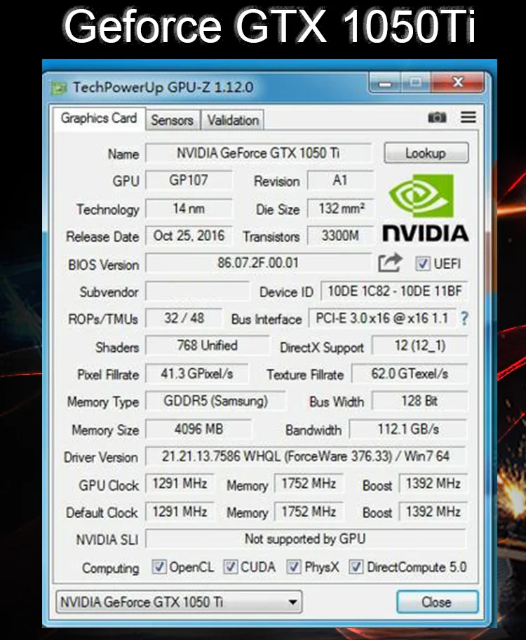 Gtx 1050 Ti Gpu Z Galax Gtx 1050 Ti Exoc Gpu Z Gtx 1050 Ti 4gb