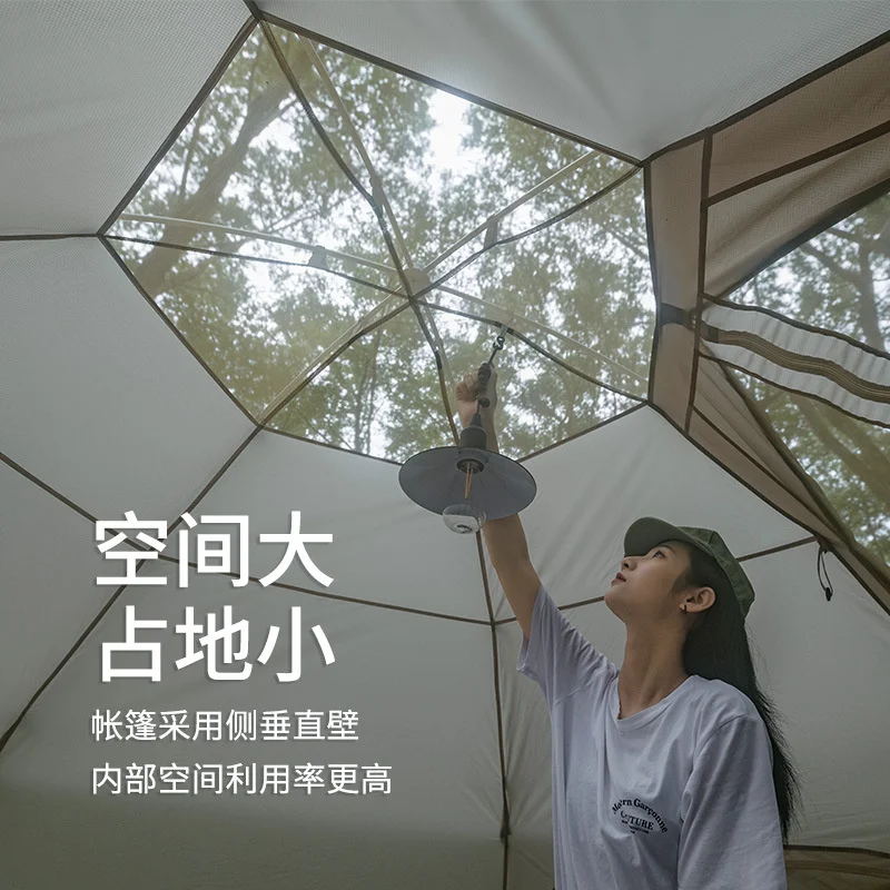 Naturehike MG Hexagonal Tent Outdoor Large Space Camping Waterproof Mongolian Yurt Tent