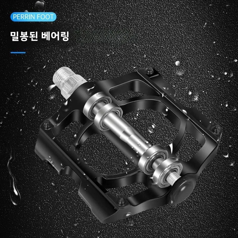 알루미늄 합금 자전거 페달 사이클링 액세서리 범용 베어링 페달 자전거 라이딩 장비 세트 싱글 스피드