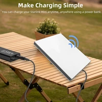 1/2PCS USB C to DC Power Adapter for Starlink Mini PD100W USB C Male to DC5521 Female Connector Charge Barrel Jack Power Adapter 2