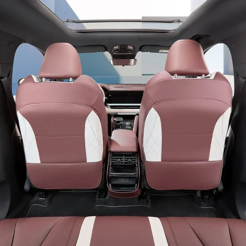 Car Seat Back Cover Protector Kick Clean Mat Pad Anti Stepped Dirty for Geely Monjaro Xingyue L New Leather Kick Mat