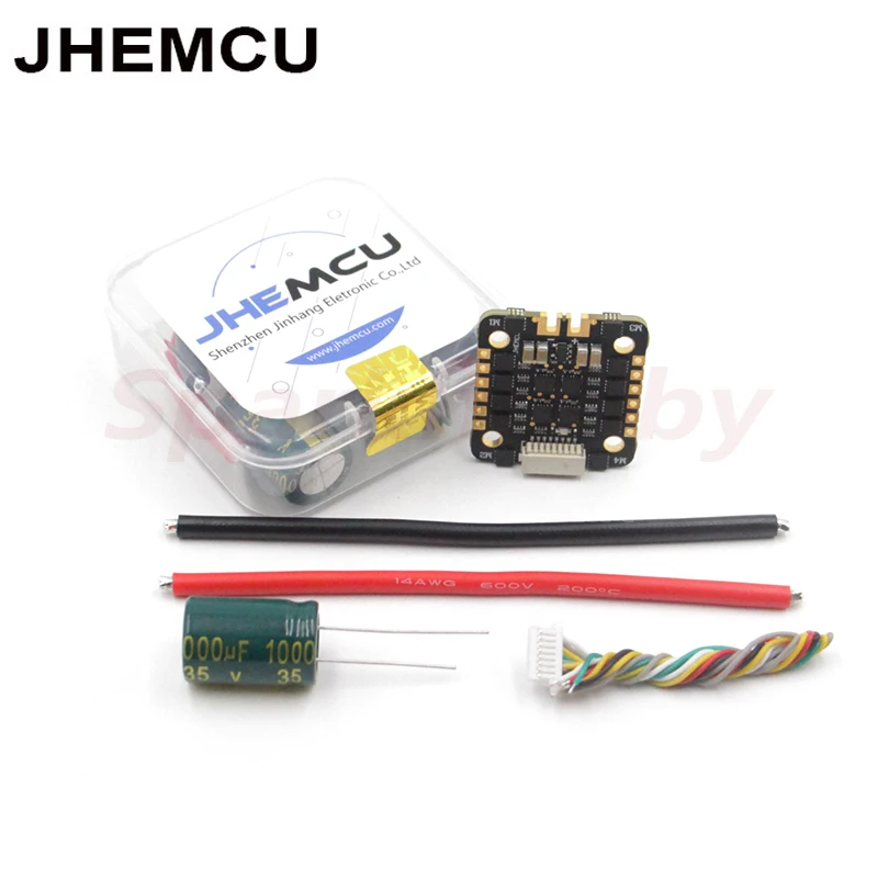 Original JHEMCU EM40A BLHELI_S DShot600 2-6S 4in1 Brushless ESC Suitable for RC FPV Racing Freestyle Micro Drones Accessories | Игрушки и