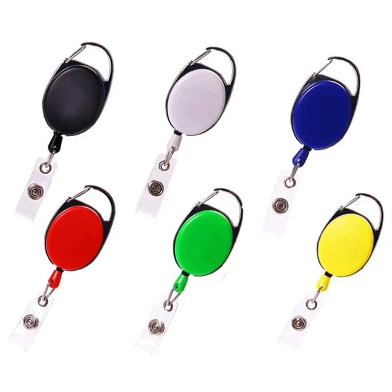 Transparent Card Holder Nurse Retractable Badge Reel Clip Business Card  Holde Work Lanyard ID Name Card Cover Case Accessories